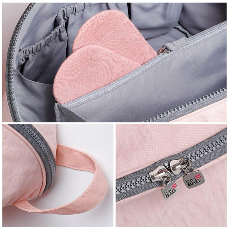 Travora | Reise-Organizer mit Fächern | Wasserdichtes Nylon | Für Unterwäsche, Kosmetik & Zubehör
