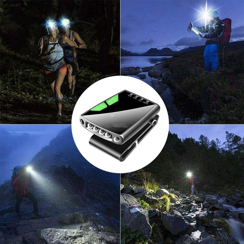 LumiClip | Titel: Clip-On LED Kappenlampe | Gestensteuerung | USB-Aufladung | 100 Lumen