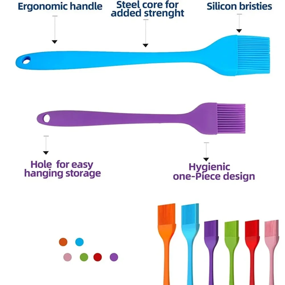 GrillFein Silicone Basting Brush | Heat Resistant & Hygienic | For BBQ, Baking & Cooking