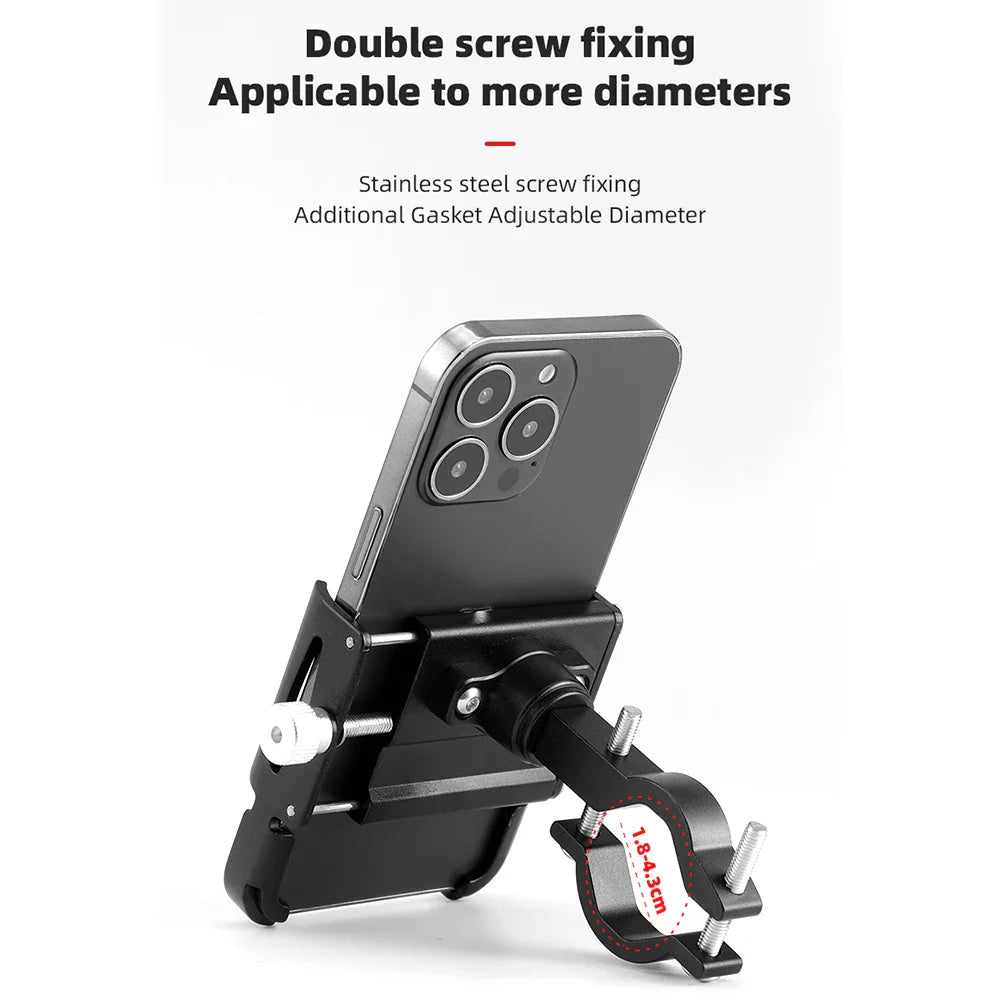 Bicycle Phone Mount RideGrip 360 Pro | 360° Rotatable | Aluminum Alloy | Shockproof & Secure | For Bicycle, Motorcycle & E-Scooter