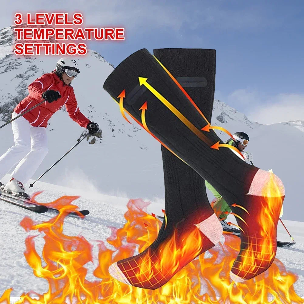 Heated Socks Thermavolt | 3 Heat Settings | With Power Bank | Winter Thermal Socks Unisex for Outdoor & Travel