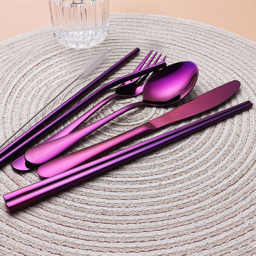 GoCutlery Cutlery Set | 4-Piece for On the Go | Stainless Steel & BPA-Free | With Carrying Case