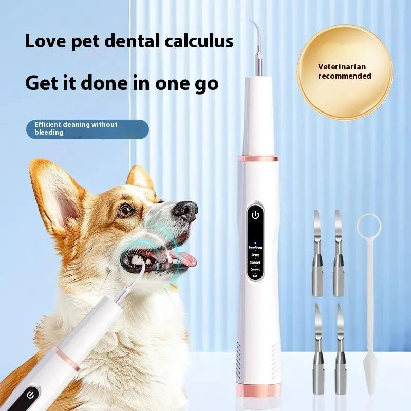 DentoraSonic | Ultrasonic Dental Care Device for Dogs & Cats | 5-Level Tartar Remover | USB Charging