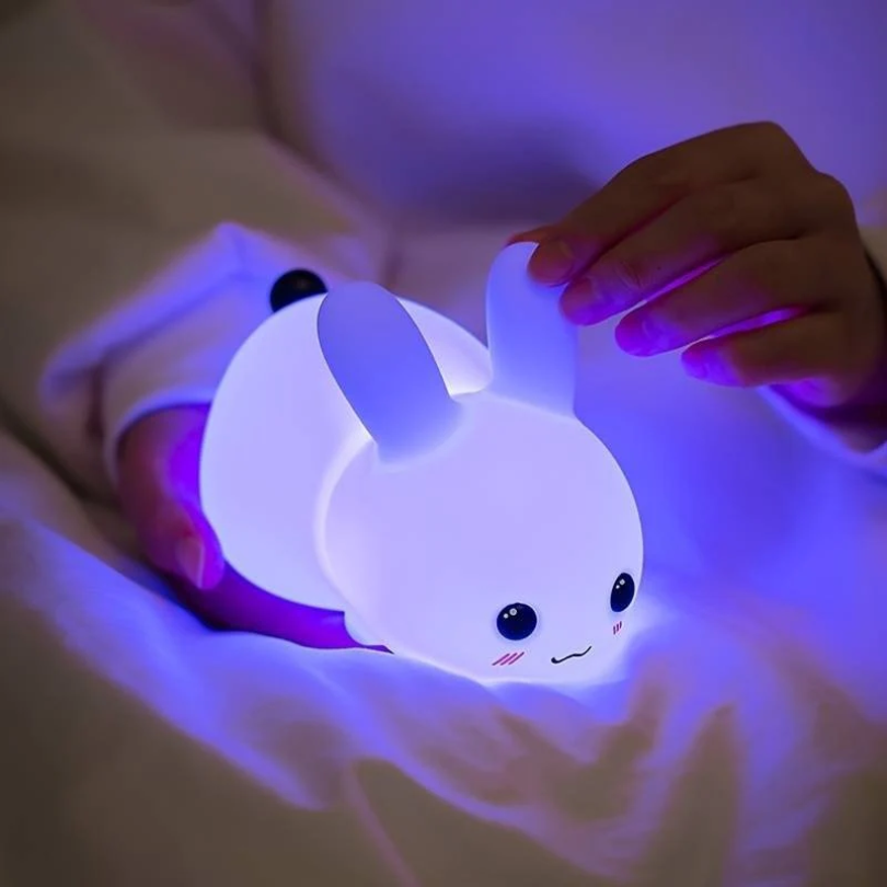Bunnilo Children's Night Light Rabbit | Gentle Nightlight | Child-Safe & Energy-Saving