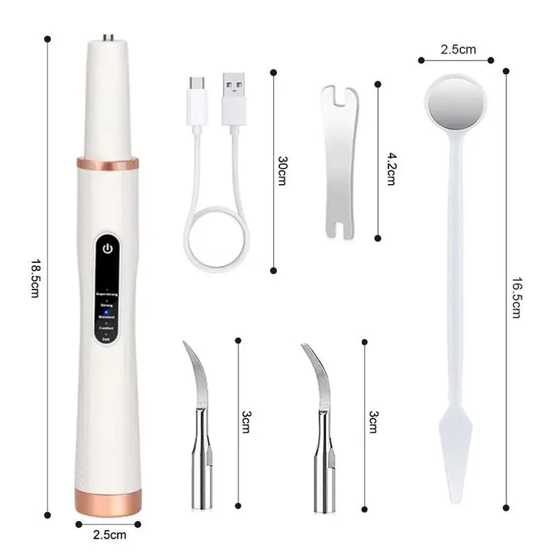DentoraSonic | Ultrasonic Dental Care Device for Dogs & Cats | 5-Level Tartar Remover | USB Charging