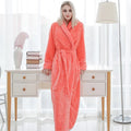 Bathrobe Long | Fluffy & Warm | With Shawl Collar & Belt