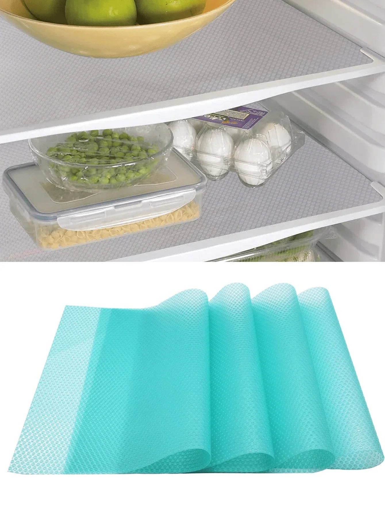 FreshLiner Refrigerator Mats | 29×45 cm | EVA Cut Mats | BPA-Free | For Refrigerator, Drawer & Shelf