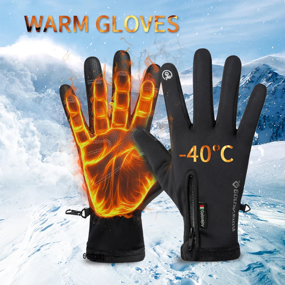IronRide Motorcycle Winter Gloves | Waterproof & Windproof | Fleece-Lined & Touchscreen Compatible | Tactical Design