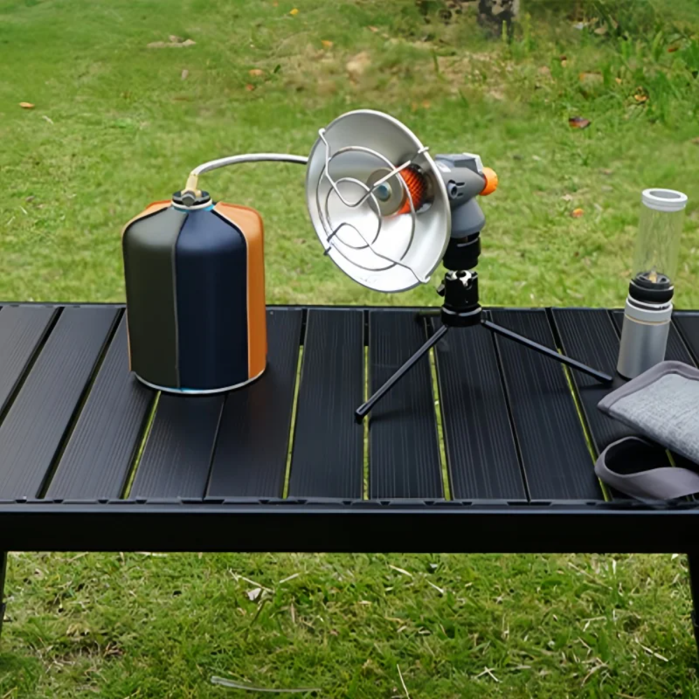 NordFlamme | Tragbarer Outdoor-Gasheizer | Sofortwärme | Edelstahl-Heizgerät für Camping & Freizeit