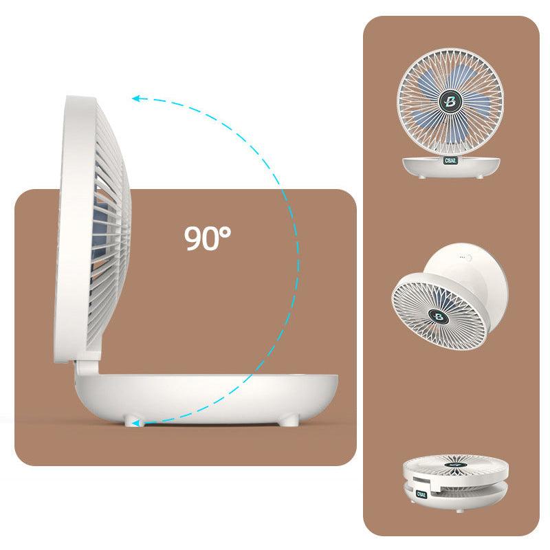 BriseFlex Foldable Table & Wall Fan | Cordless & Whisper Quiet | 3 Speeds | Rechargeable
