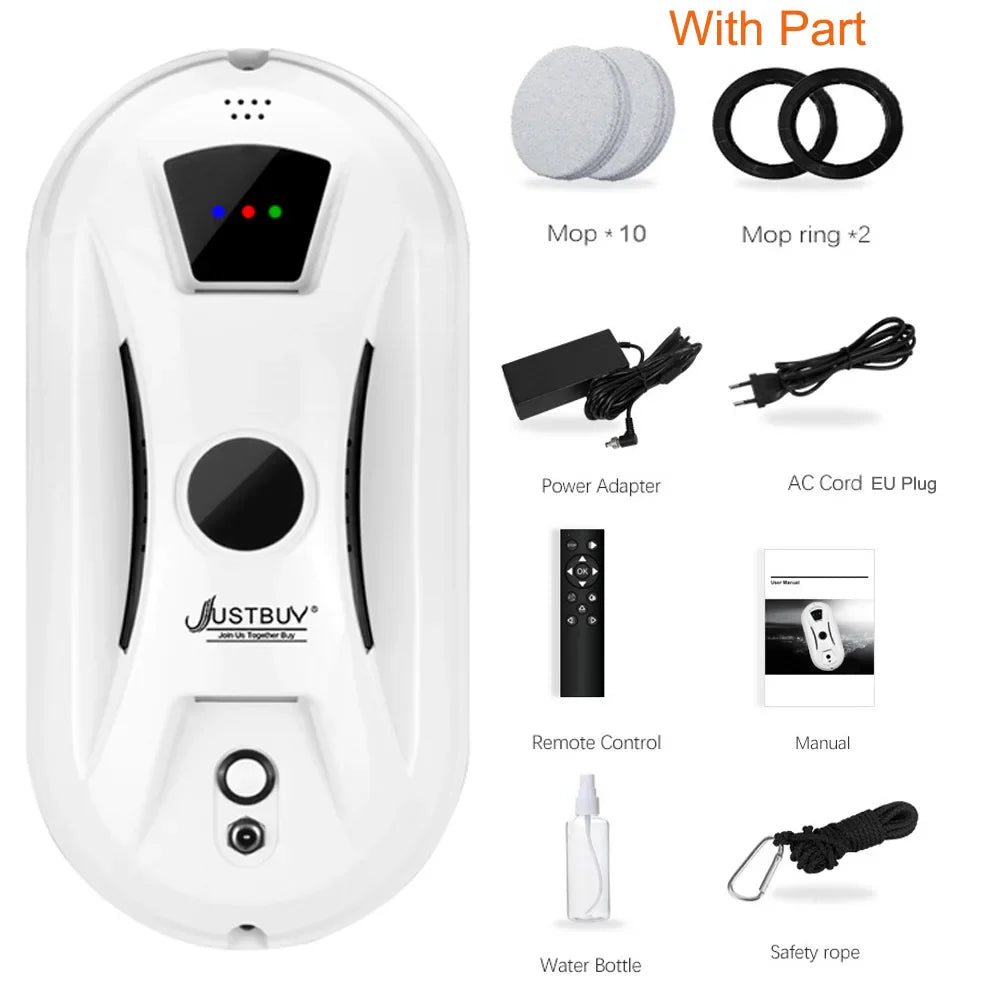 Glasheld Window Cleaning Robot | 5600Pa Suction Power | Safe & Efficient | With Remote Control & Safety Rope