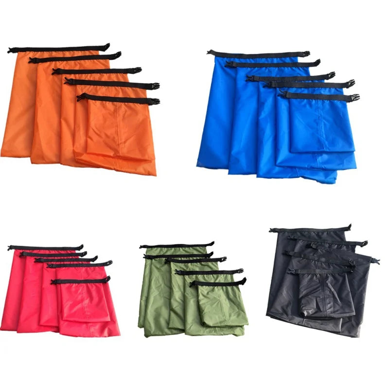 Dry Bag Set Sealon | Waterproof & Sandproof | Set of 5 (1.5L–6L) | For Travel, Beach & Outdoor