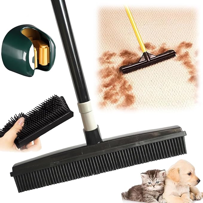 Fur-Free Pet Hair Remover Brush | Versatile & Scratch-Free | 100% Natural Rubber
