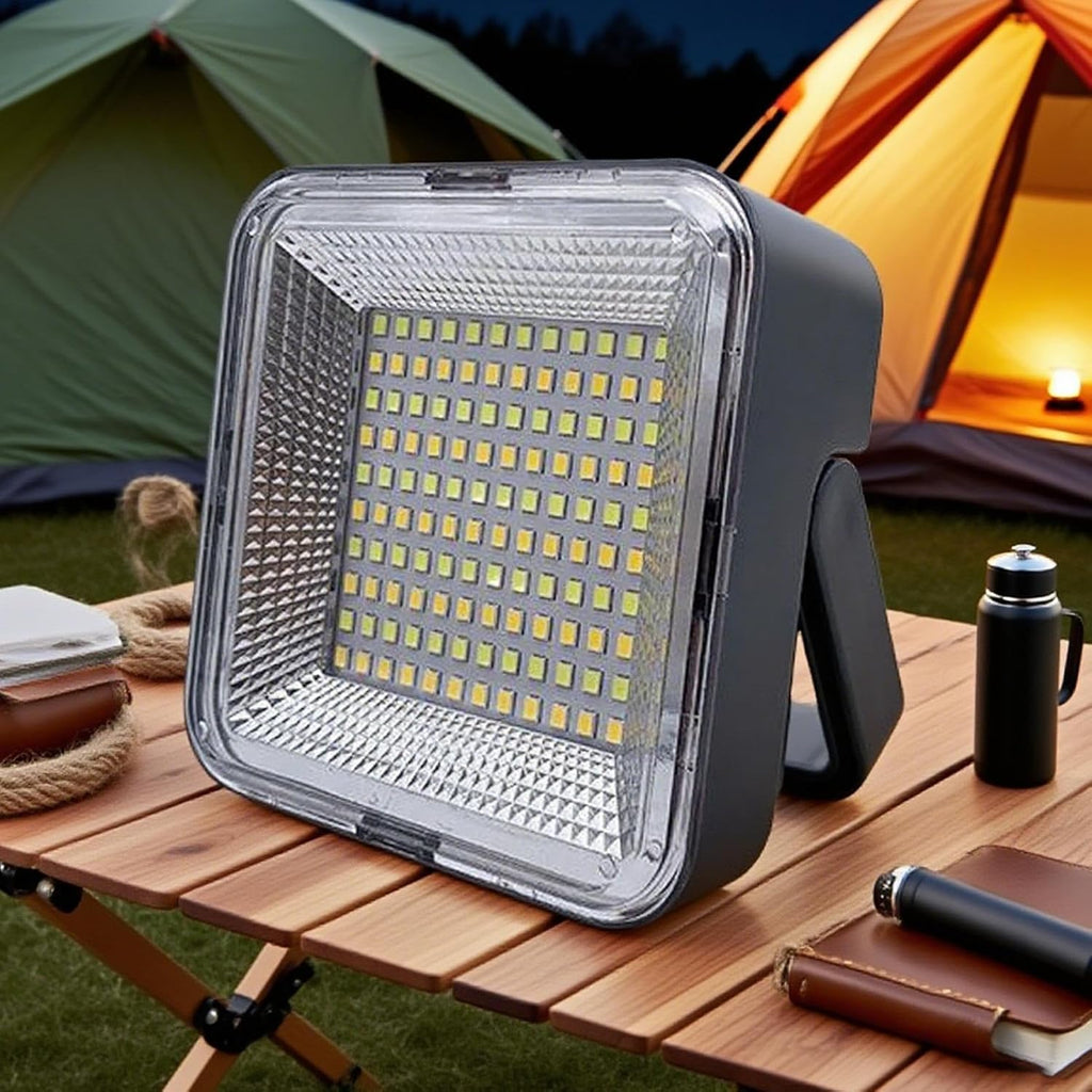 Solarya Magnetische Solar-Campinglampe | Dual USB Ladeanschlüsse | 3 Lichtmodi | IPX4 Wasserdicht