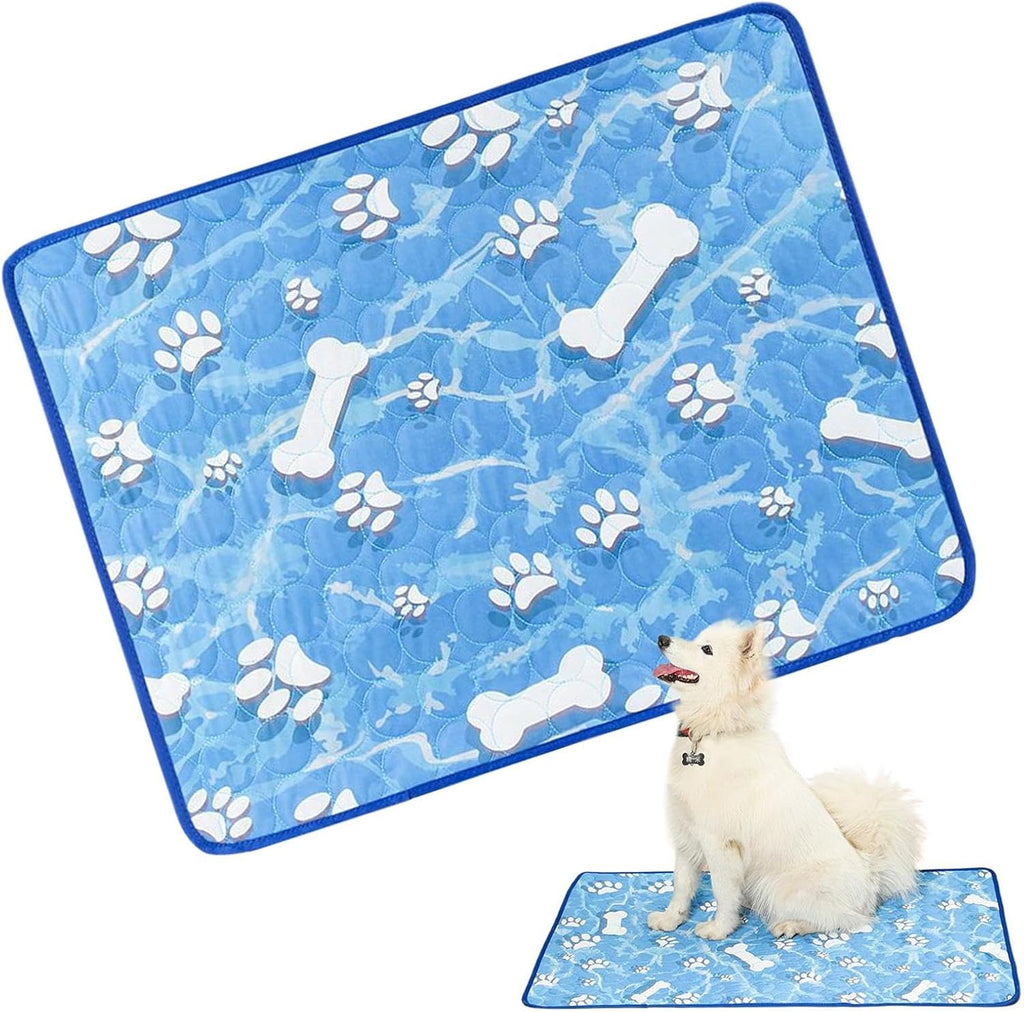 FrostPaws | Kühlmatte für Hunde & Katzen | Selbstkühlende Sommermatte | Waschbare Haustier-Liegematte