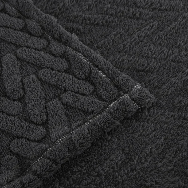 Jacquard Fleece Blanket CozyWeave | Single-Layer & Double-Sided | Soft Tafu & Shu Cotton Fleece | For Autumn & Winter