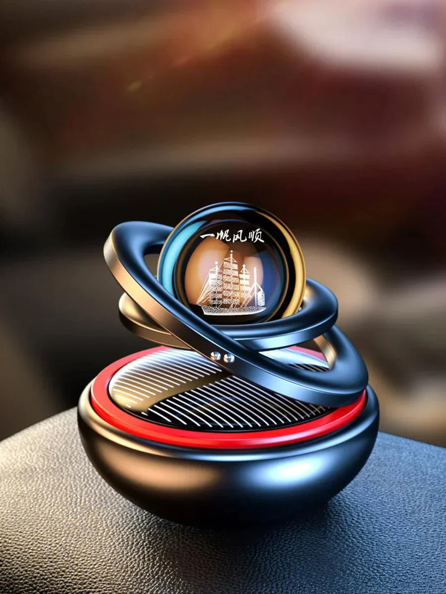 Car Air Freshener | Solar Powered | 360° Scent Distribution | Luxurious Design | 4 Colors