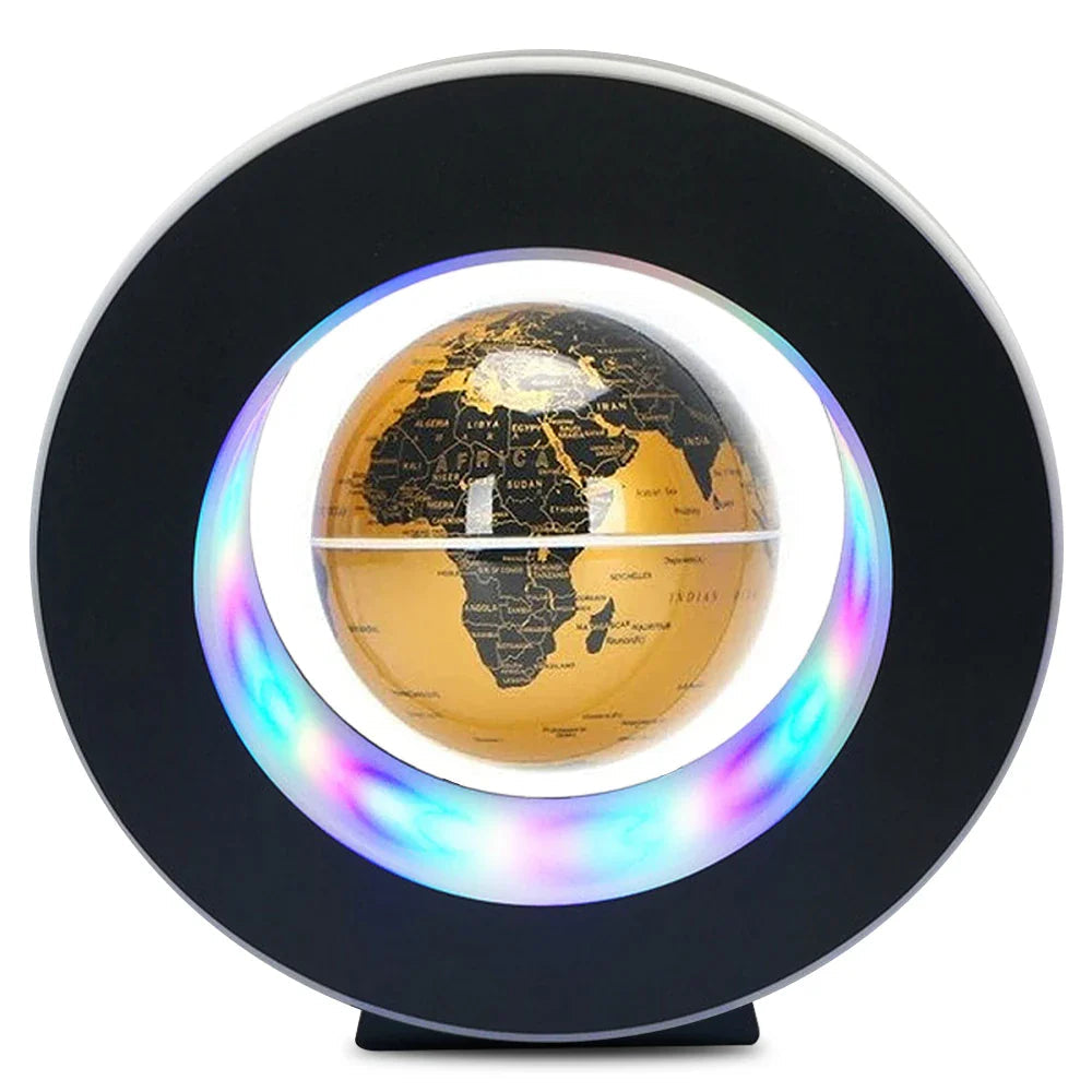 Floating Globe MagnoGlobe | Magnetic Levitation | LED Lighting | 17.5 × 17.5 × 4.5 cm | Gift Idea