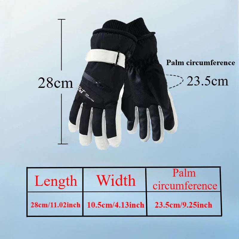 GlacioShield Pro Gloves | Waterproof Winter Gloves | Touchscreen & Anti-Slip | Warm Fleece Lining for Skiing, Cycling & Outdoor Activities