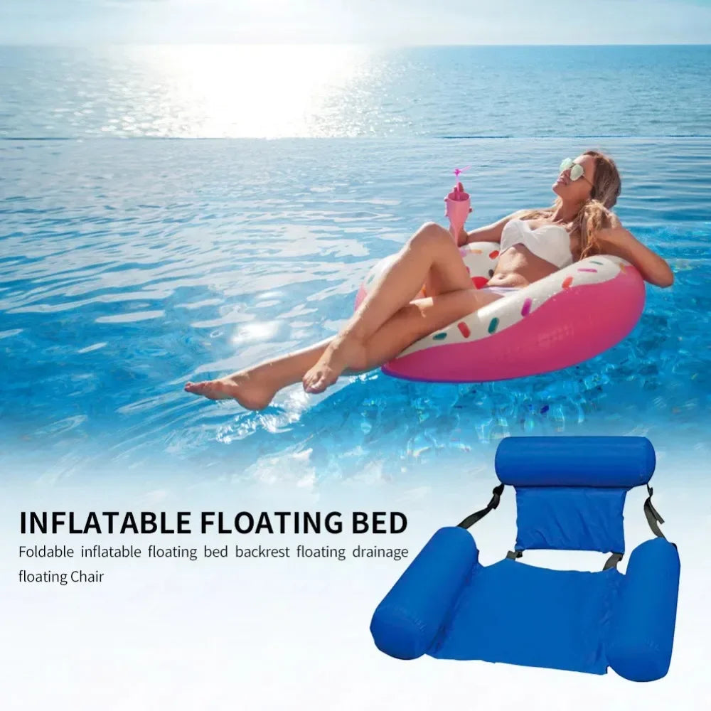 Inflatable Water Hanging Chair | Adjustable & Portable | AquaLiva Pool Lounge for Beach & Pool – 100×120 cm