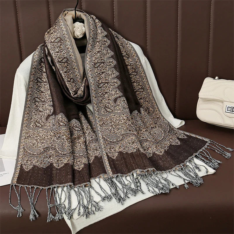 Élégancea | Women's Scarf | Cashmere Feel | 70 × 190 cm | Luxury Print & Warm