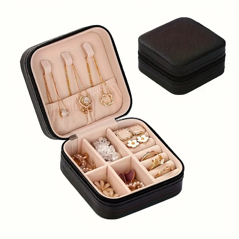 Jewelry Organizer VOYELIA | Travel Case for Jewelry | Compact & Stylish | PU Leather