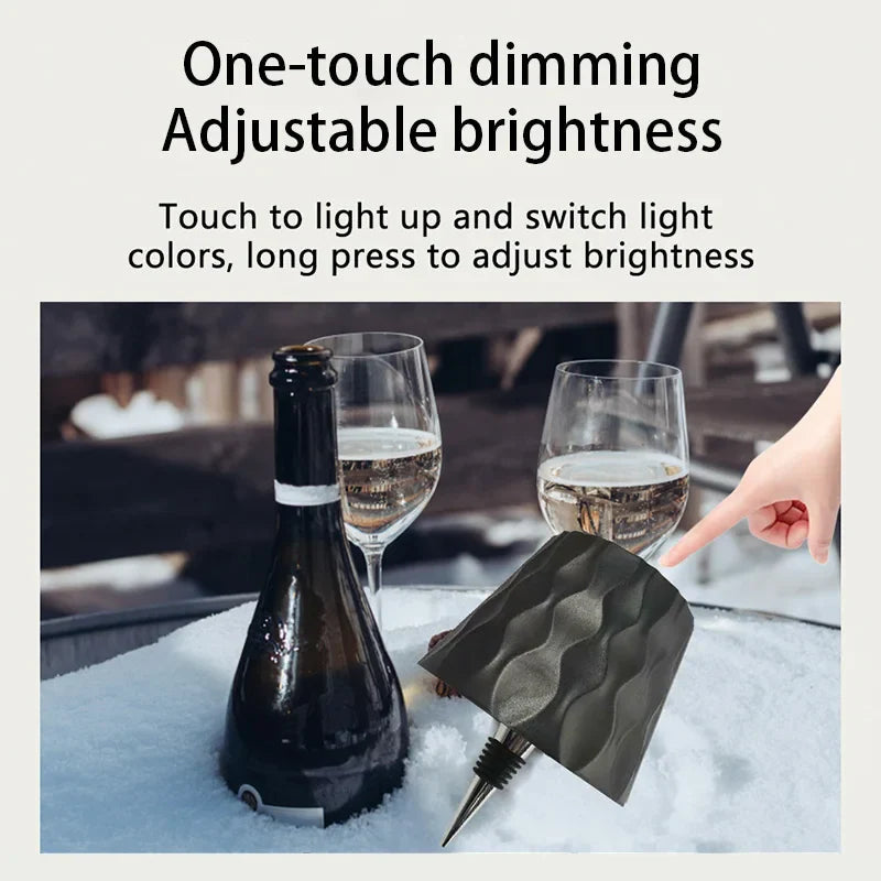 Bottle Lamp VinoGlow | 3-Color Touch Control | USB Rechargeable | IP54 Waterproof