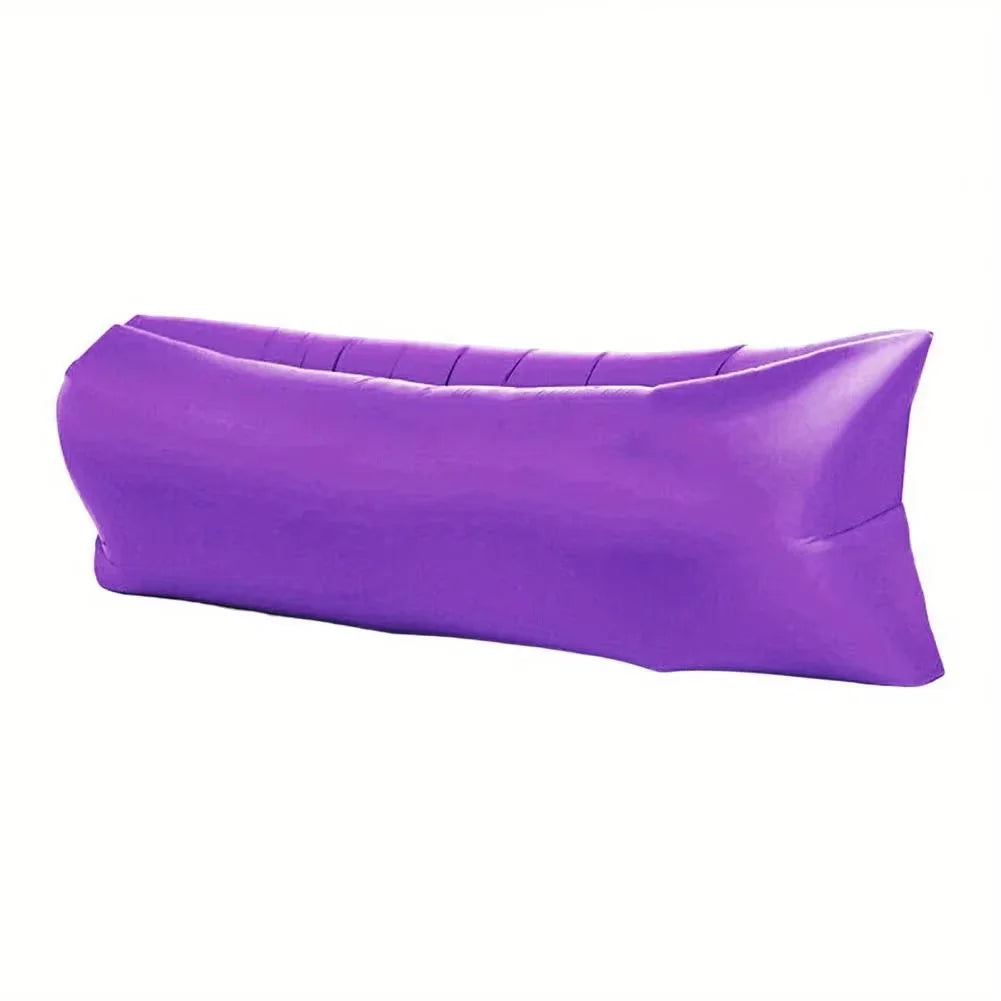 Inflatable Lounge Sofa | Without Pump & with Headrest | AirLoungeGo Outdoor Sofa 190×70 cm – Portable & Waterproof