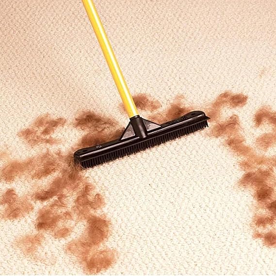 Fur-Free Pet Hair Remover Brush | Versatile & Scratch-Free | 100% Natural Rubber