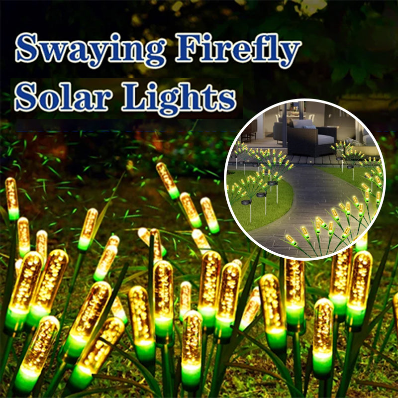 Lumireed | Solar-Gartenleuchten im Schilfdesign | 2er-Set | Warmweiß oder Bunt | IP65 Wasserdicht