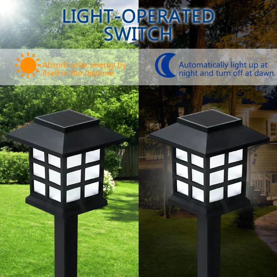 SolaraVia | Solar-LED-Gartenleuchte | Wetterfestes ABS | Warmweißes Licht | IP65 Wasserdicht