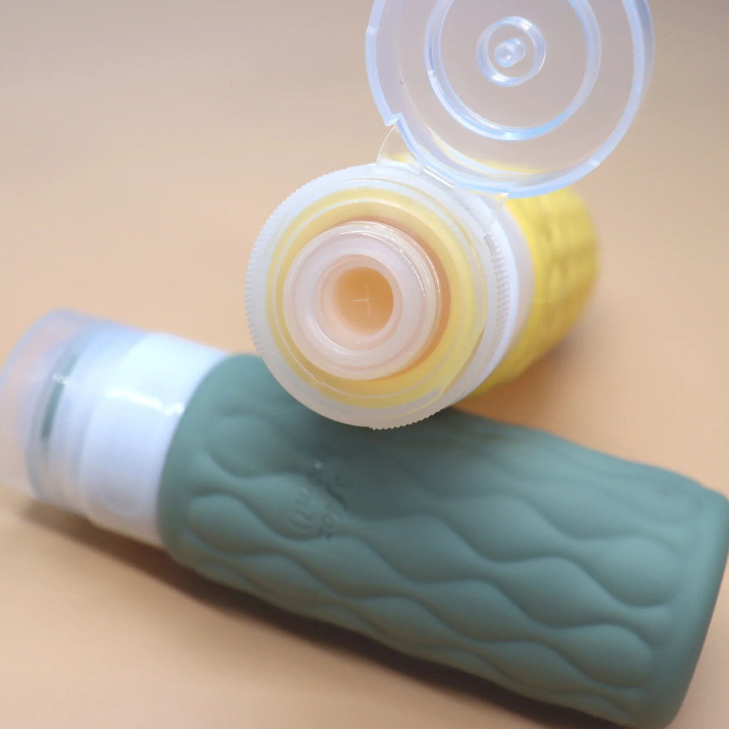 FlexiFill Travel Refill Bottle Set | Soft Silicone Bottles & Spray Container | Leak-Proof & TSA-Compliant | For Shampoo, Lotion & Cosmetics