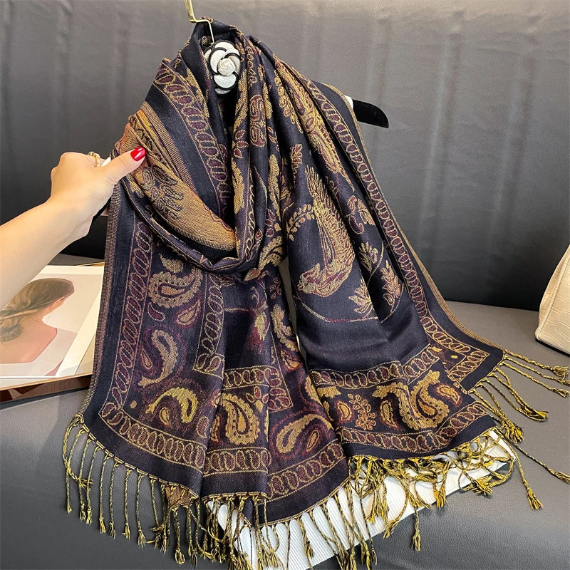Élégancea | Women's Scarf | Cashmere Feel | 70 × 190 cm | Luxury Print & Warm
