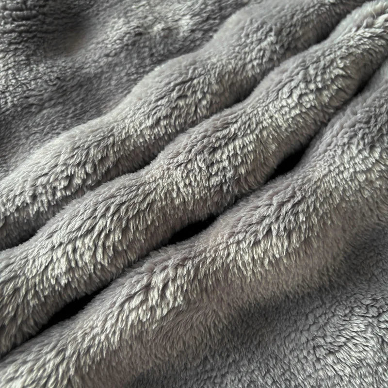 FauxLuxe | Plush Throw Blanket Made of Imitation Rabbit Fur | Double-Sided Velvet | Thick & Warm