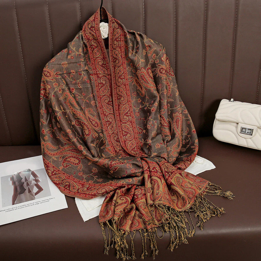 Élégancea | Women's Scarf | Cashmere Feel | 70 × 190 cm | Luxury Print & Warm