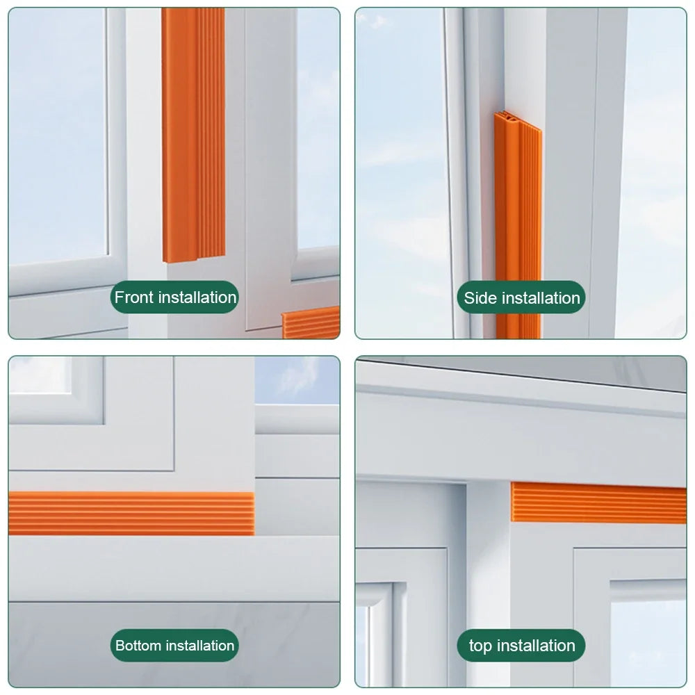 Door Seal SilentSeal Pro | PVC Draft Stopper Without Adhesive | Soundproof & Energy Saving | Washable & Cut-to-Size