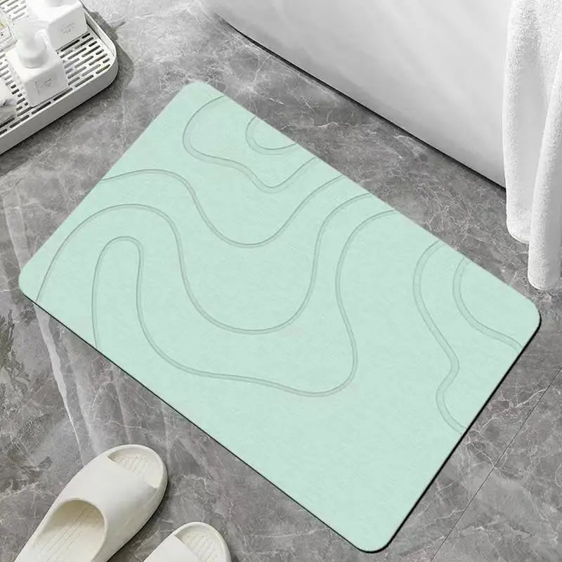 Drysera Bath Mat | Stone Look Bath Mat | Quick Drying & Non-Slip | 40 × 60 cm | Diatomite & Rubber