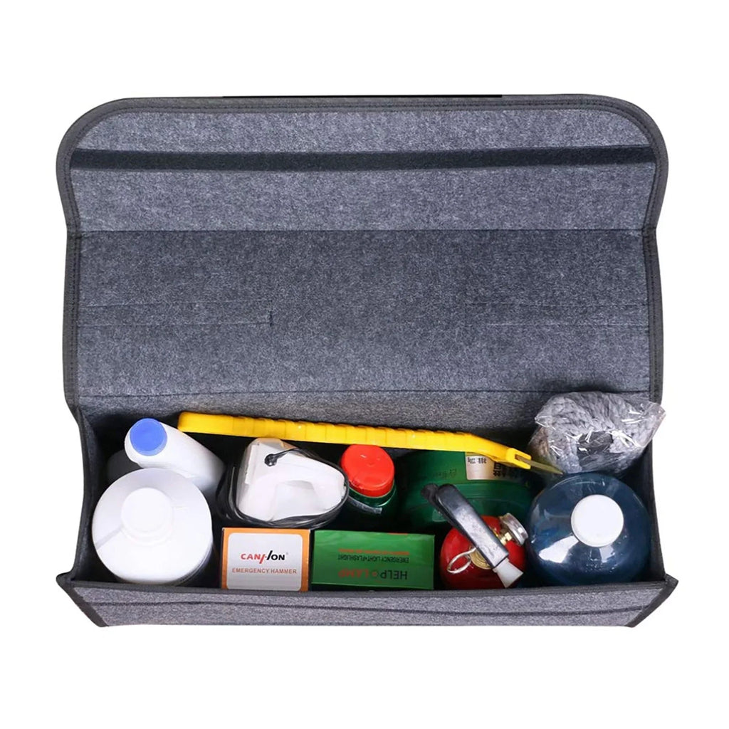 FELTARIO Storage Bag | Felt Organizer with Handle | Versatile & Self-Adhesive | For Car, Office & Home