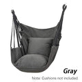 HÄNGELUX Hanging Chair | 250 kg Load Capacity | For Balcony, Garden & Living Room | Soft Cotton Blend – White/Grey/Black