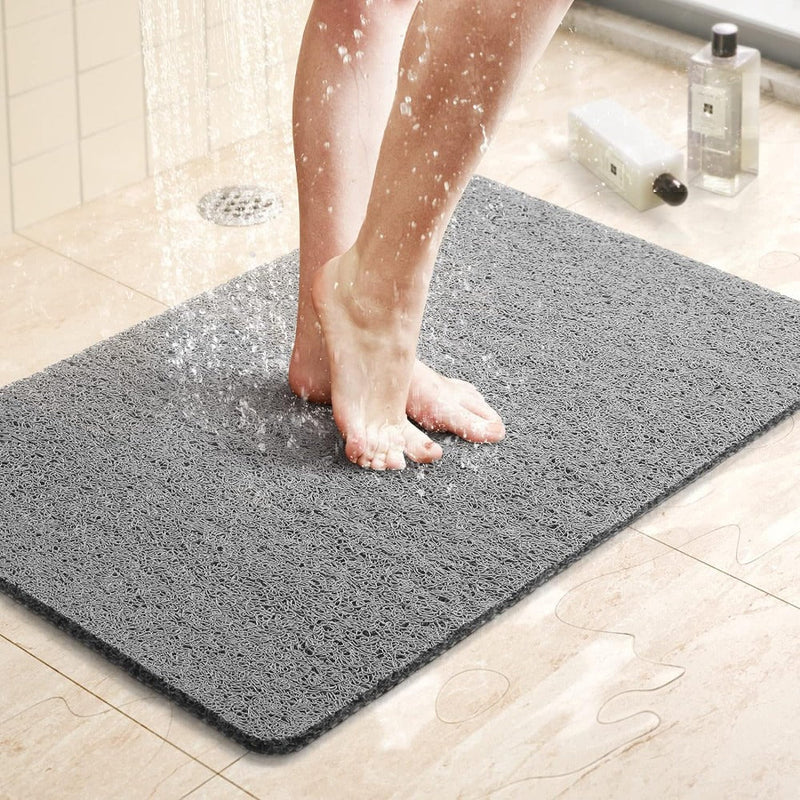 AquaGrip Shower Mat Non-Slip | Quick-Drying & Trimmable | Hygienic Drainage Design