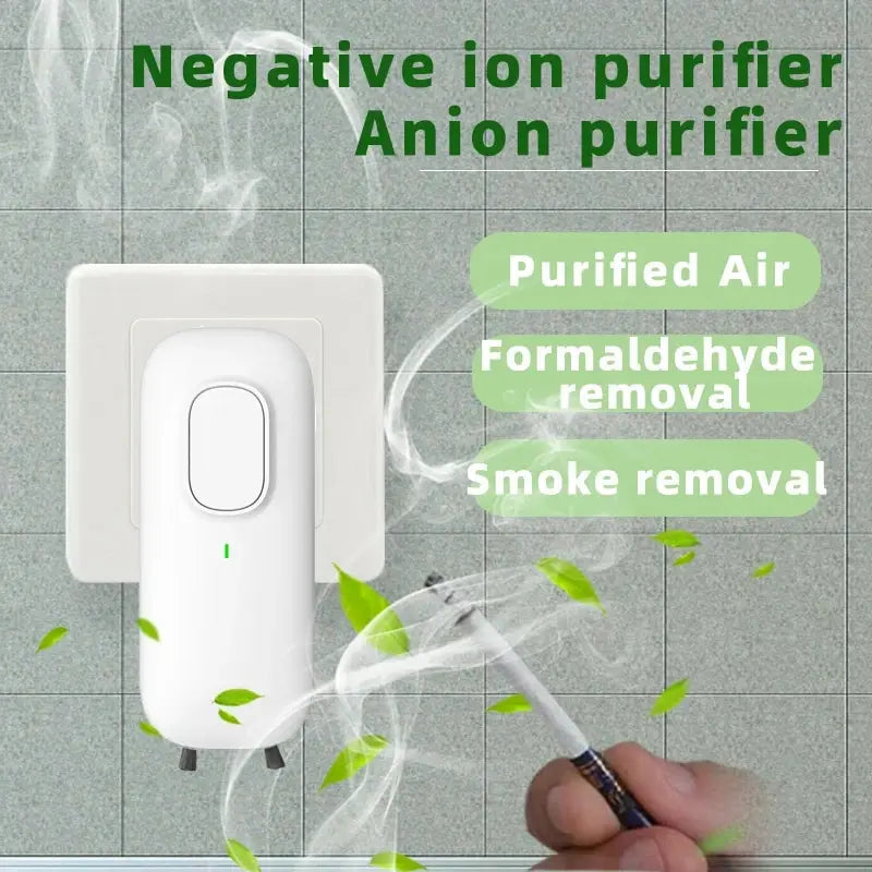 Air Purifier IonAir Mini | Plug-in Ionizer without Filter | 350 Million Ions/sec | For 20 m³ Rooms