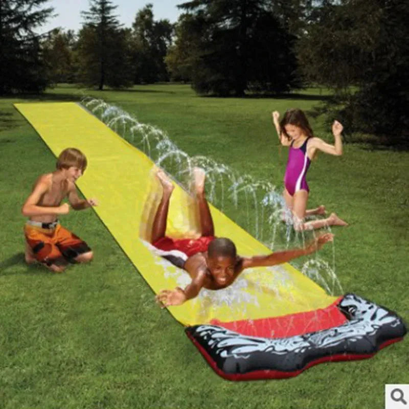 AquaRush Water Slide | Inflatable Water Slide with Sprinkler Function | For Garden & Outdoor | Summer Play Fun for Kids