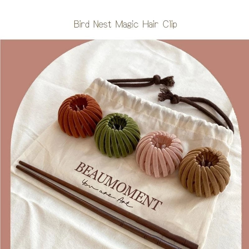 Elegantra Hair Clip | Effortless Bun in Seconds | Gentle & Versatile | For All Hair Types