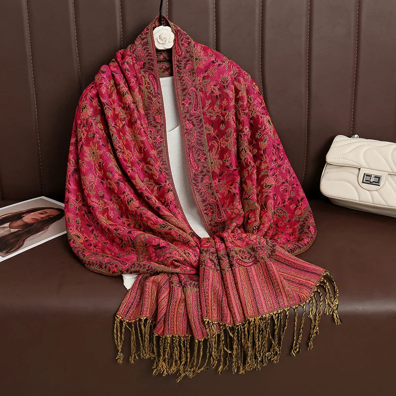 Élégancea | Women's Scarf | Cashmere Feel | 70 × 190 cm | Luxury Print & Warm
