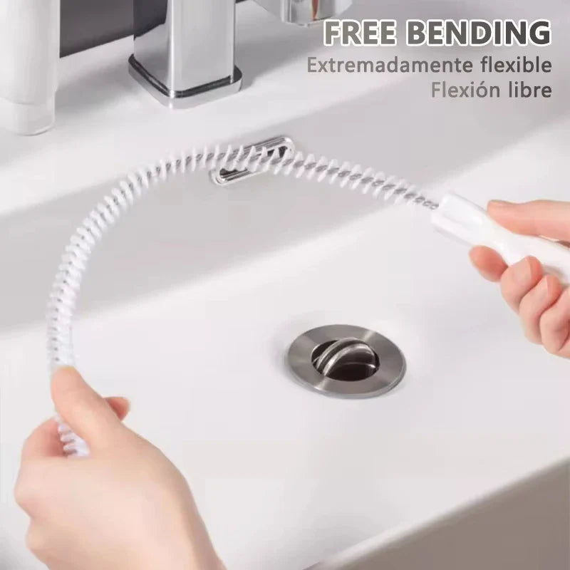 FlexiPipe Pipe Cleaner Brush | Flexible Drain Cleaner for Kitchen & Bathroom | 45/65 cm Length | Reusable Cleaning Tool