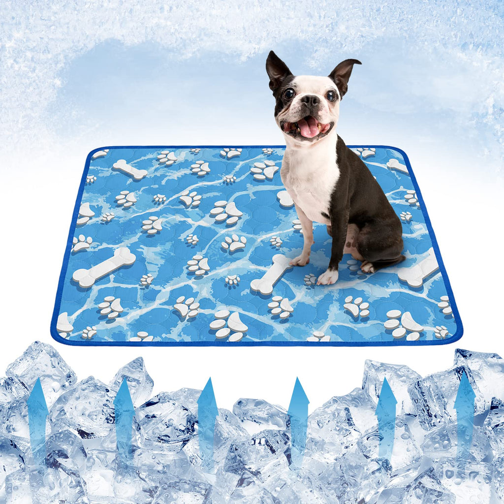 FrostPaws | Kühlmatte für Hunde & Katzen | Selbstkühlende Sommermatte | Waschbare Haustier-Liegematte
