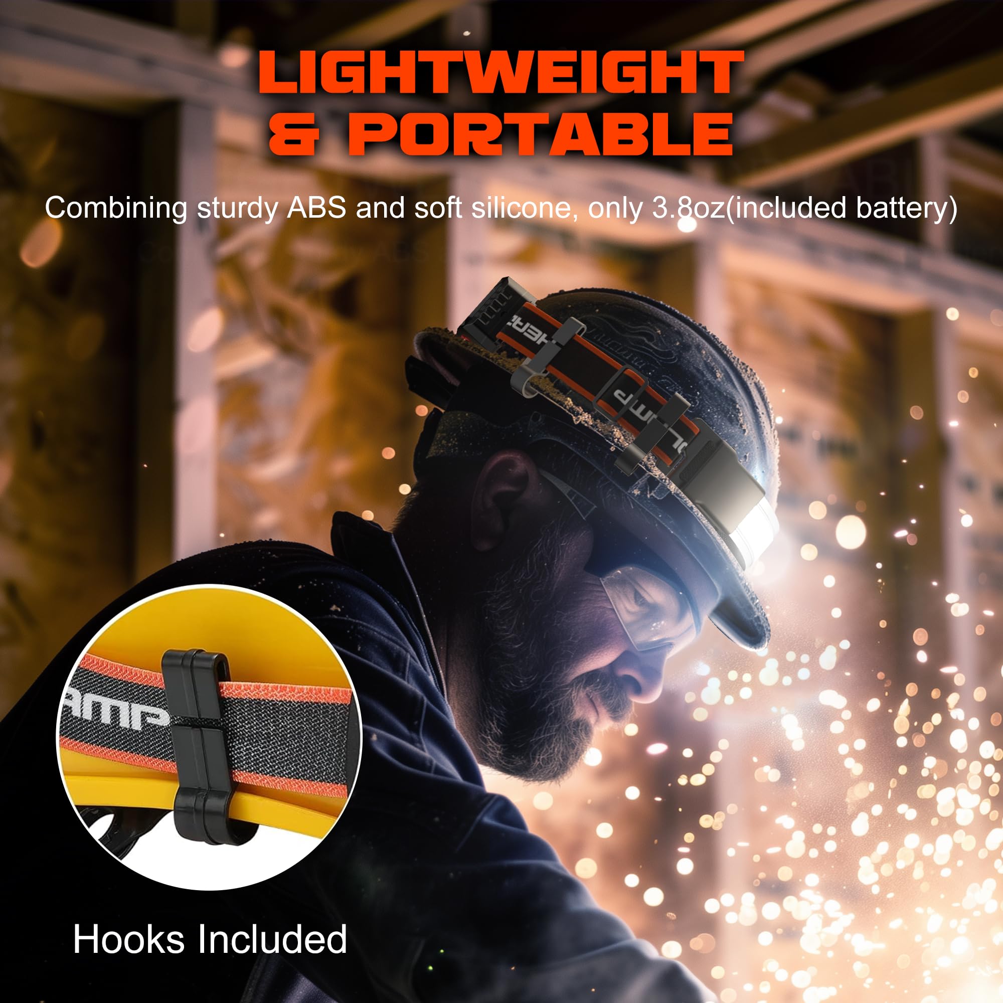 LumiTrail | LED-Stirnlampen Set | 1000 Lumen | 230° Weitwinkel | USB-Aufladbar | Wasserdicht | 2er-Set