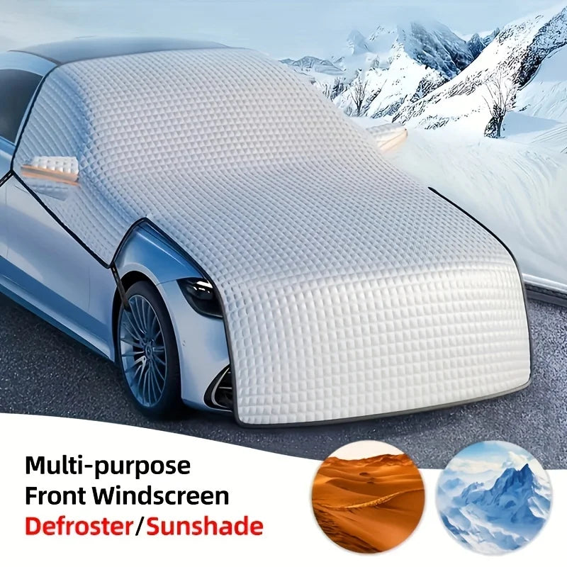 FrostShield Max | Car Windshield Cover | Wind & Frost Protection | Sunshade & Ice Protection in One | All-Season Cover