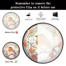 Acrylic Sun Catcher LumoOwl | 15 cm Round | Owl Decor | Window & Wall Hanging | Gift Idea