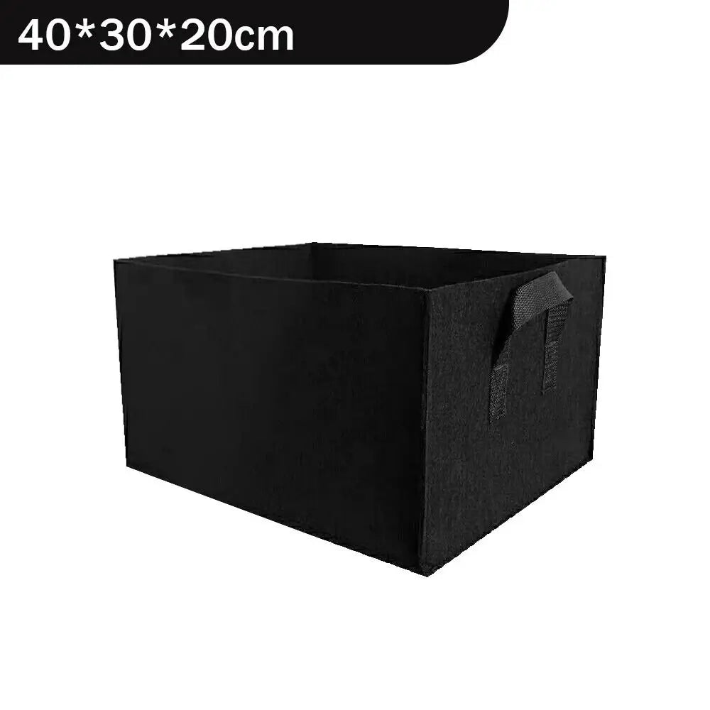 Florabrix Plant Bag | Rectangular Non-Woven Fabric Plant Sack | With Handles & Drainage | For Vegetables, Flowers & Herbs